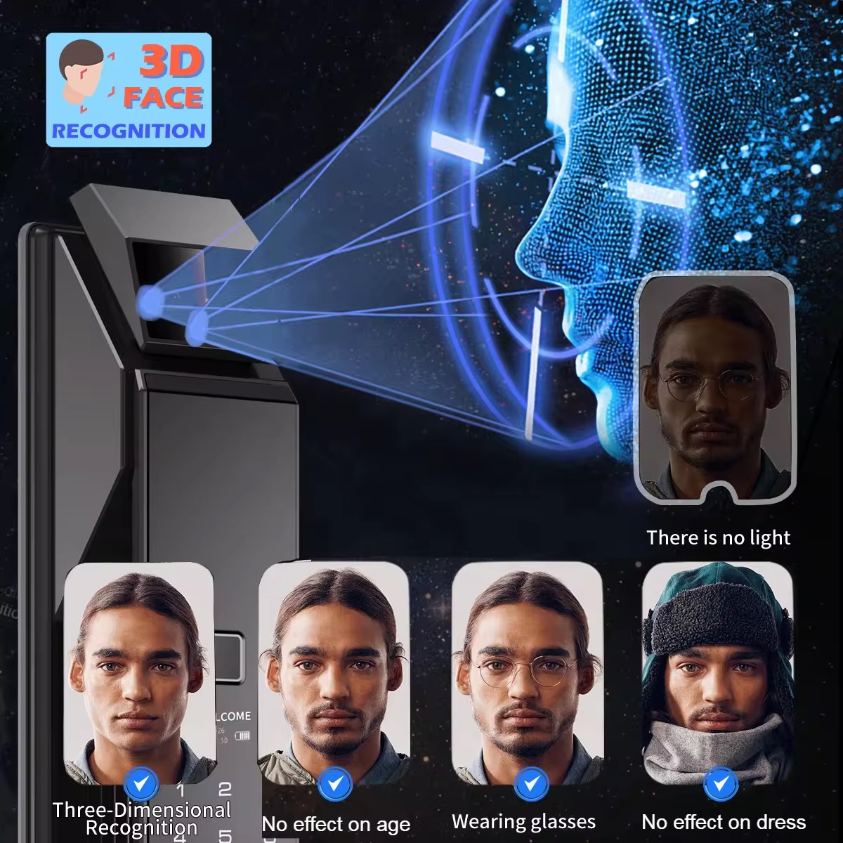 K5 Palm & Face Recognition Lock